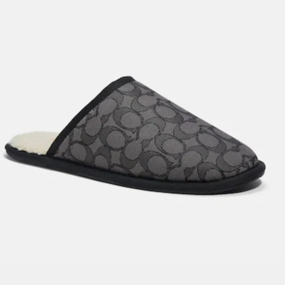 BRAND NEW Coach Men’s Slipper In Signature Jacquard Size 8